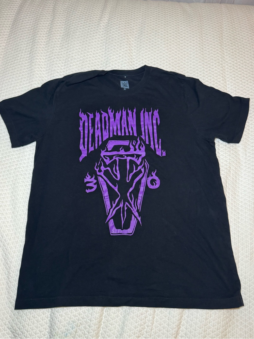 WWE Undertaker Deadman Inc. Graphic T-Shirt Black Purple Men’s XL